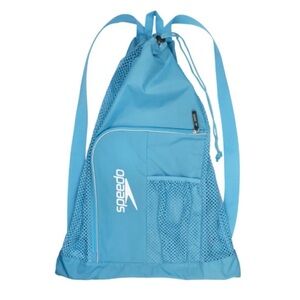 Speedo Light Blue Mesh Ventilator Drawstring Backpack